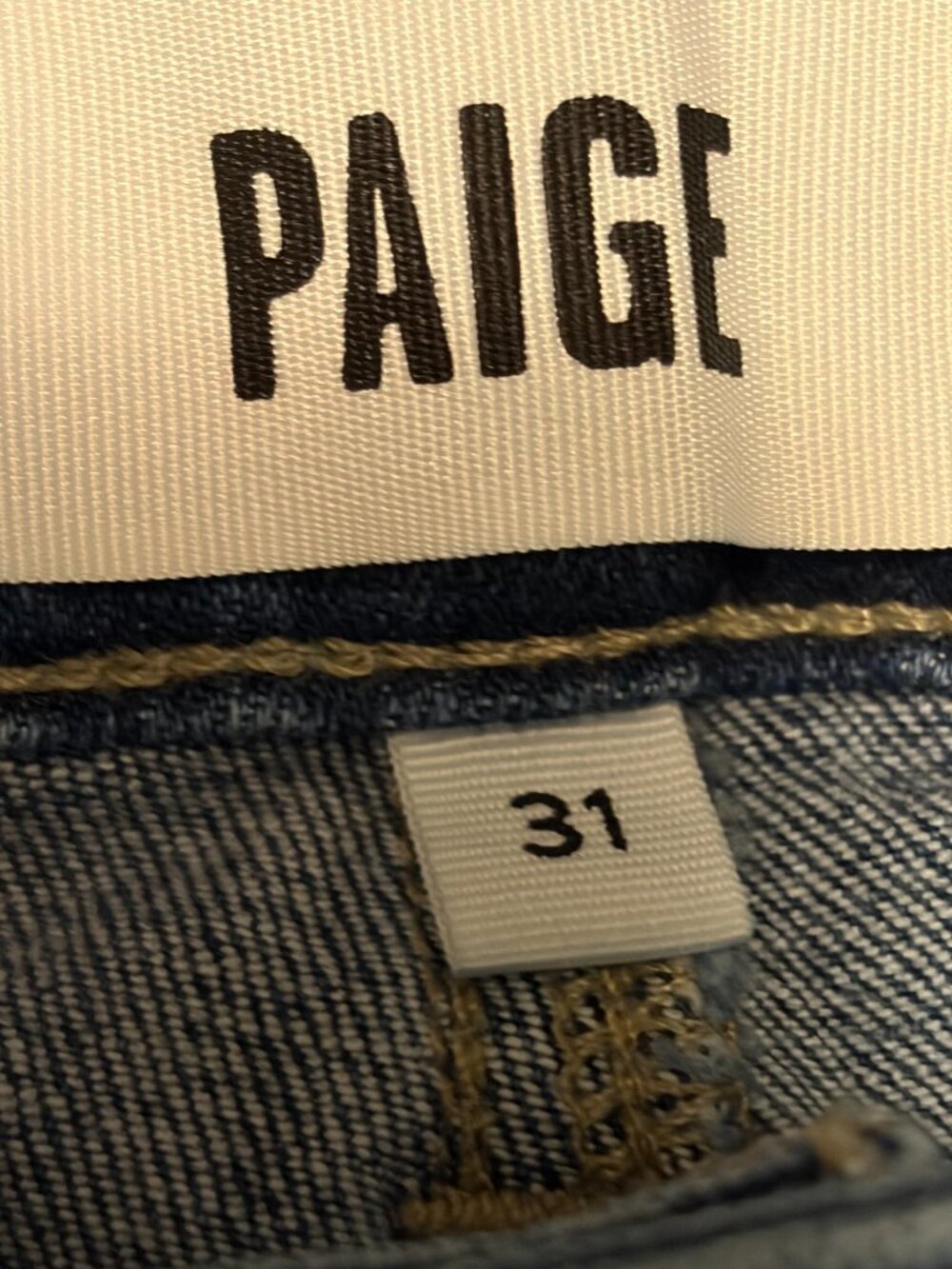 Paige Connie Crop jeans wide leg high rise medium wash size 31 designer denim - Picture 9 of 10